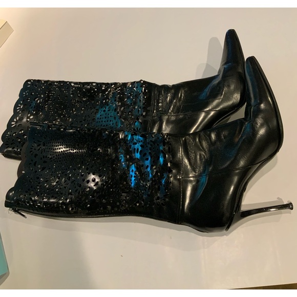 CasadeiI leather lace boots sz 10 B - Picture 7 of 11